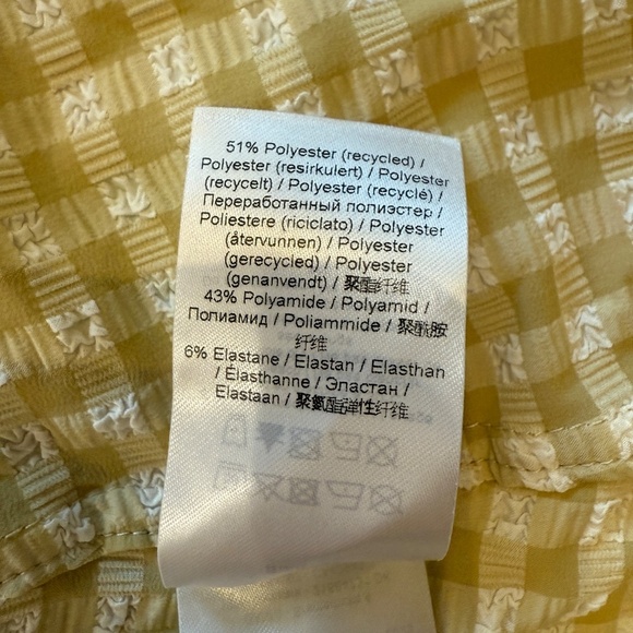 New! GANNI Gingham Check-Print Ruffled Minidress 45260 - Picture 13 of 14